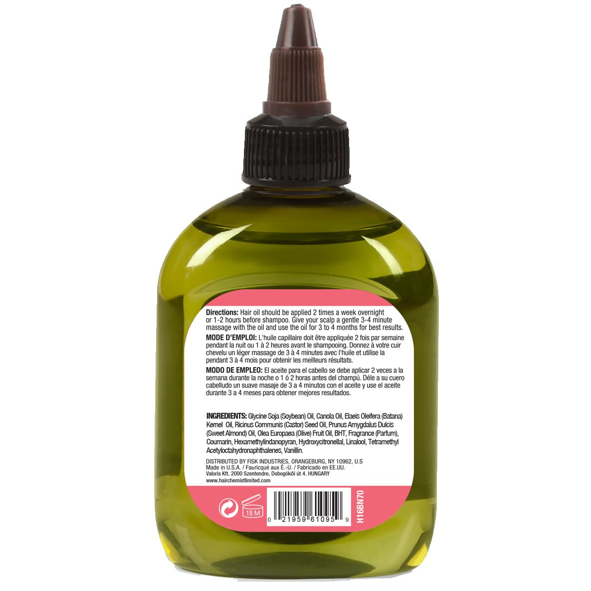 Hair Chemist Batana Strengthening Premium Hair Oil 7.1 oz. - Batana Hair Oil, Nourishing Batana Hair Growth Oil Beauty & Personal Care Hair Chemist