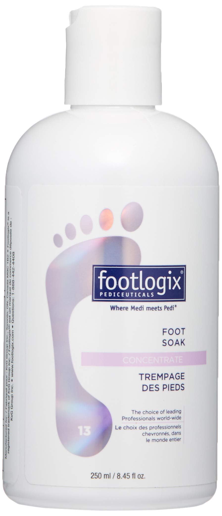 FOOTLOGIX Foot Soak Concentrate, 8.45 oz - Gentle Cleansing, Foot Bath Soak, Soften Dry Feet and Calluses Beauty & Personal Care FOOTLOGIX