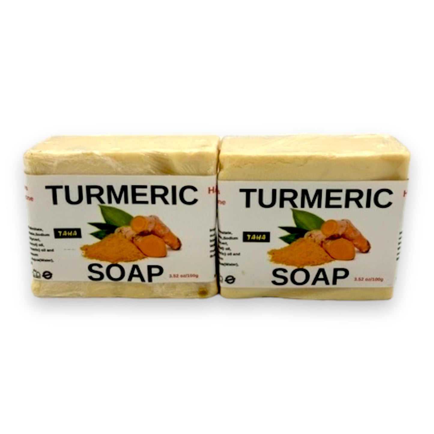 Taha Turmeric Soap Bar Hand made & Moisturizing, Cleansing - Great for Dry skin, and More, Natural Scent, 3.52 Oz (Pack of 2) Beauty & Personal Care Taha