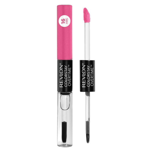 REVLON Liquid Lipstick with Clear Lip Gloss, ColorStay Face Makeup, Overtime Lipcolor, Dual Ended with Vitamin E in Pink, For Keeps Pink (490), 0.07 Beauty & Personal Care REVLON
