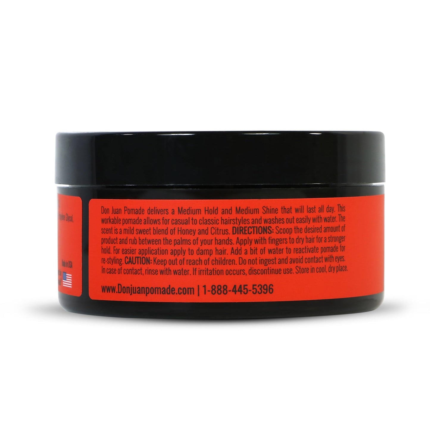 Don Juan Pomade | Medium High Hold | Medium Shine | Water Based | Honey Citrus Scent, 4oz Beauty & Personal Care Don Juan