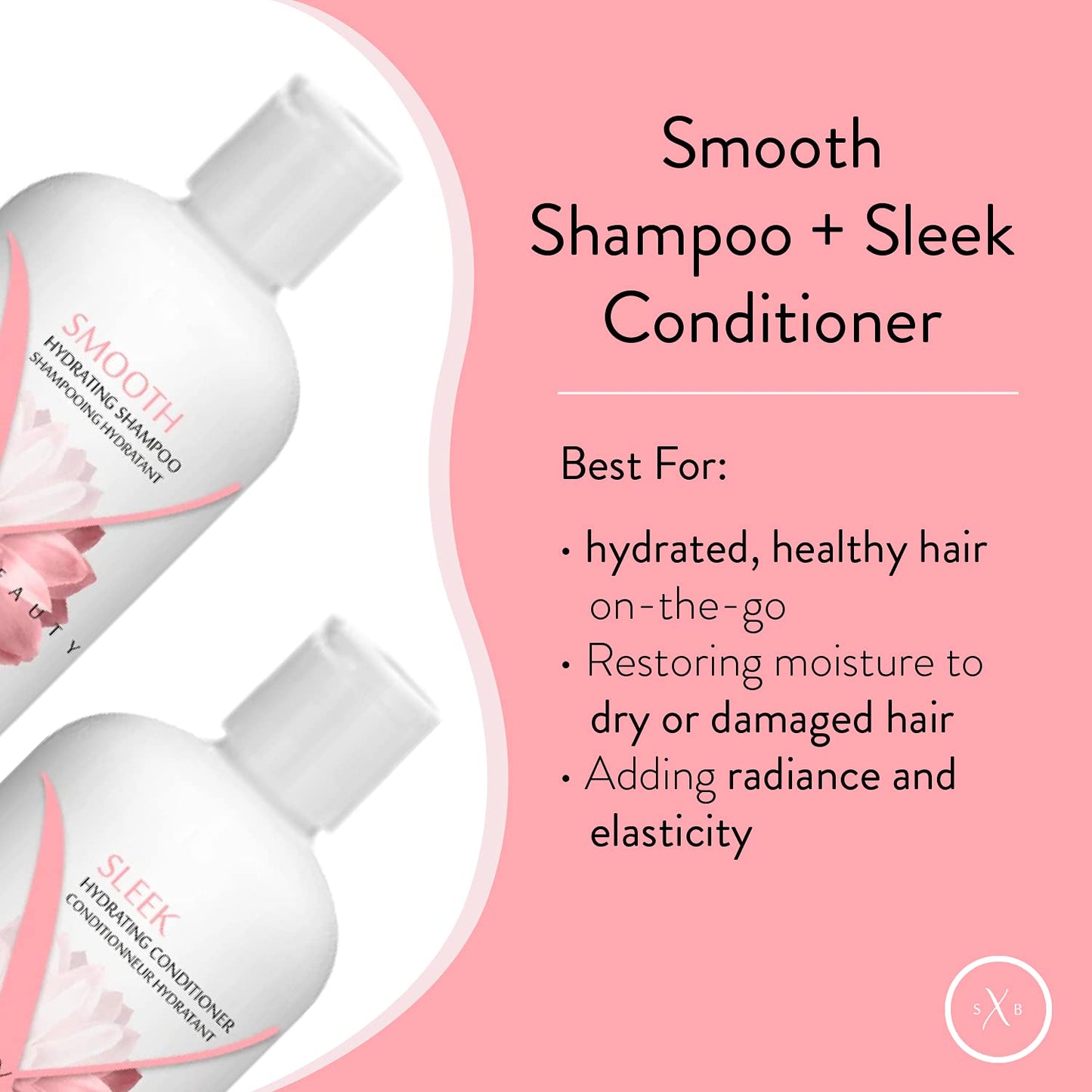 Strength x Beauty - 2 pc. Discovery Set: Smooth | Sleek Shampoo and Conditioner 3.4 oz. Try-Me | Travel Size Beauty & Personal Care Strength x Beauty