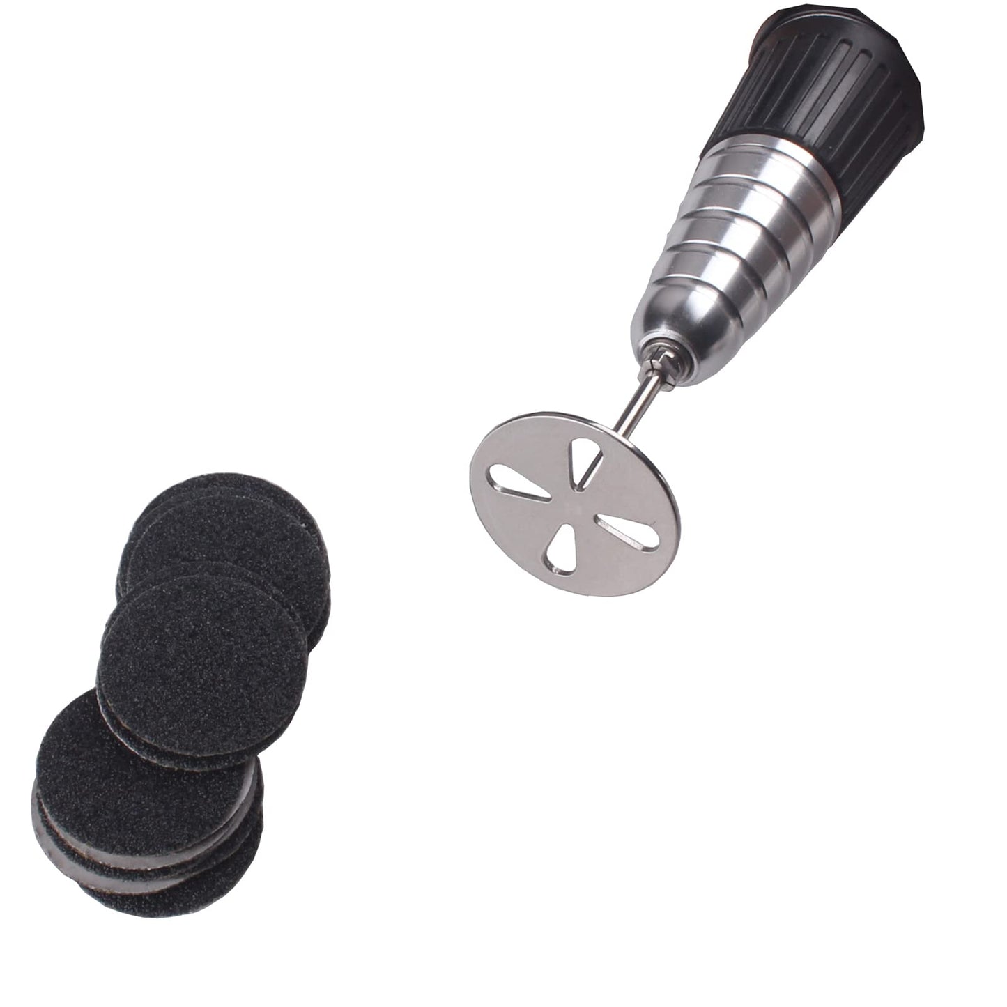 MZCMSL 100pcs Sandpaper Discs and 1pcs Metal Nail Bit,25mm Pedicure Sanding Disc Bit,Electric Foot Files,#80 Grit(Coarse) Beauty & Personal Care MZCMSL