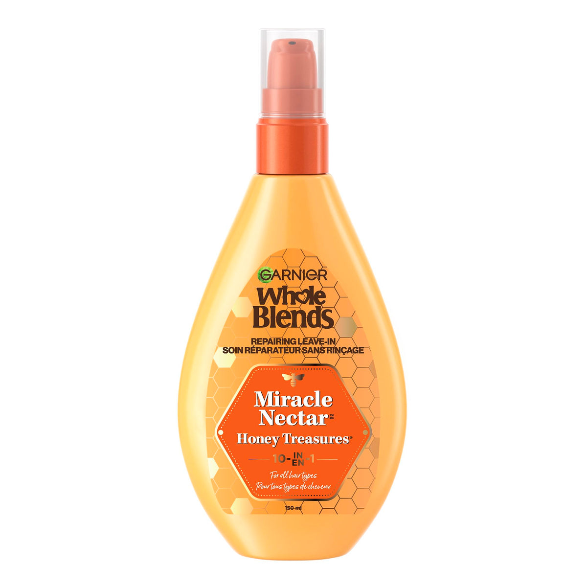 Garnier Hair Care Whole Blends Leave-in Miracle Nectar Honey Treasures Leave-In Treatment, 5 Ounces
