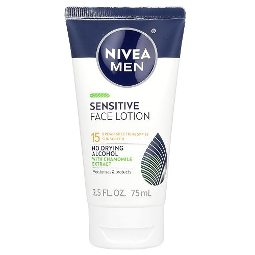 NIVEA Men Sensitive Protective Lotion Sunscreen SPF 15 2.5 oz (Pack of 3) Beauty & Personal Care NIVEA