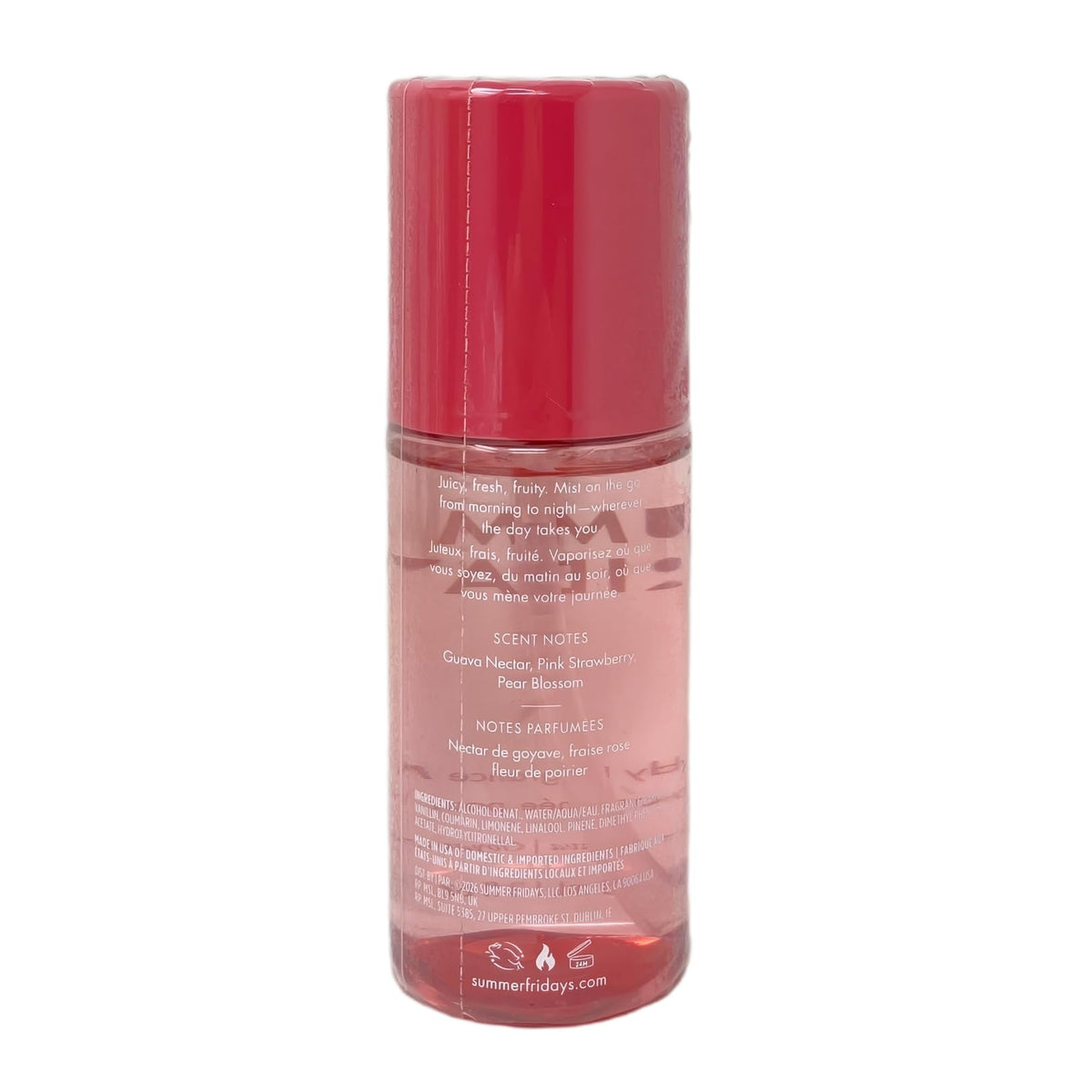 Summer Fridays Hair & Body Mist Pink Guava Travel Size
