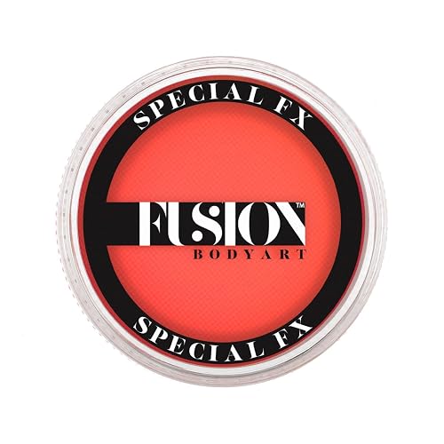 Fusion Body Art and FX Pro Special Effects Paint | Neon Orange (32gm), Professional Quality Water Activated Special FX Paint Supplies Single Color Beauty & Personal Care FUSION BODY ART