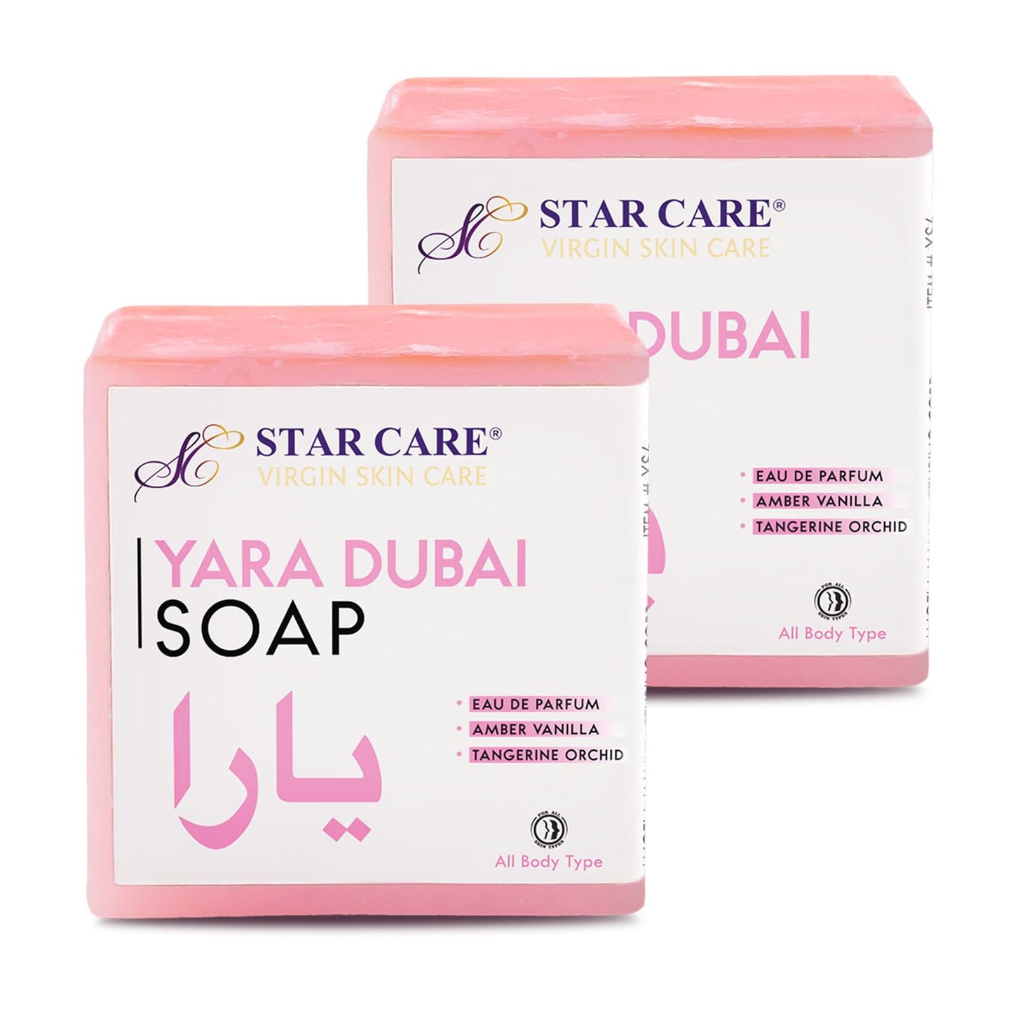 STAR CARE Yara Dubai Luxury Soap Bar - Deep Moisturizing & Exotic Fragrance, Natural Arabic Skincare, 3.5oz / 100g (2 Pack) Beauty & Personal Care STAR CARE
