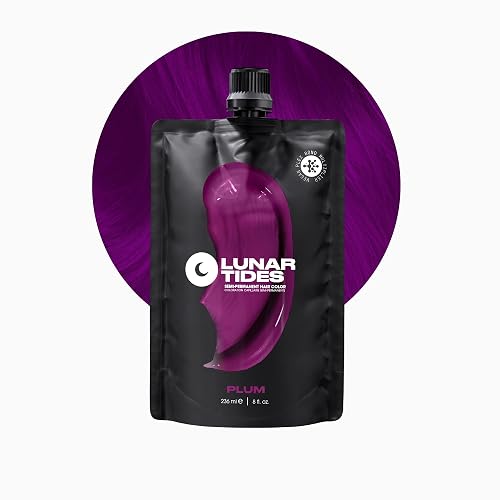 Lunar Tides Semi-Permanent Hair Color (43 colors) (Plum, 8 fl. oz.) Beauty & Personal Care Lunar Tides