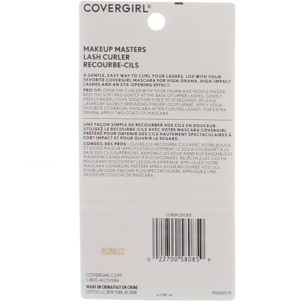 CoverGirl Makeup Masters Eyelash Curler 1 ea (Pack of 3) Beauty & Personal Care COVERGIRL