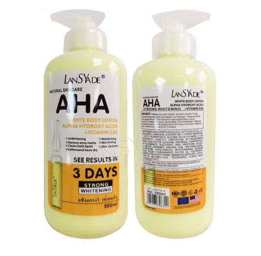 LanSYade AHA Body Lotion with Vitamin C&E, 500ml Beauty & Personal Care LanSYade