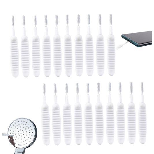 AZIDWERYQ Shower Head Cleaner Picks 20Pcs Mini Multifunctional Shower Head Cleaning Brush Non-Slip Nylon Anti-Clogging Cleaning Brush for Showerhead Beauty and Personal Care AZIDWERYQ