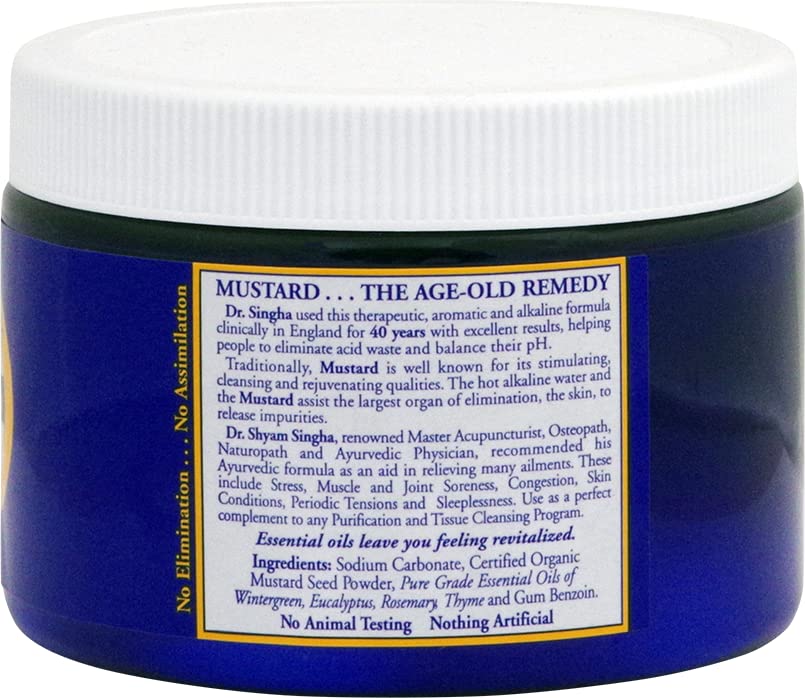 Dr. Singha's Mustard Bath Soak - Aromatherapy Bath Salts with Mustard Seed & Essential Oils for Muscle Relaxation, Stress Relief & Soothing - Epsom Beauty and Personal Care Dr. Singha's