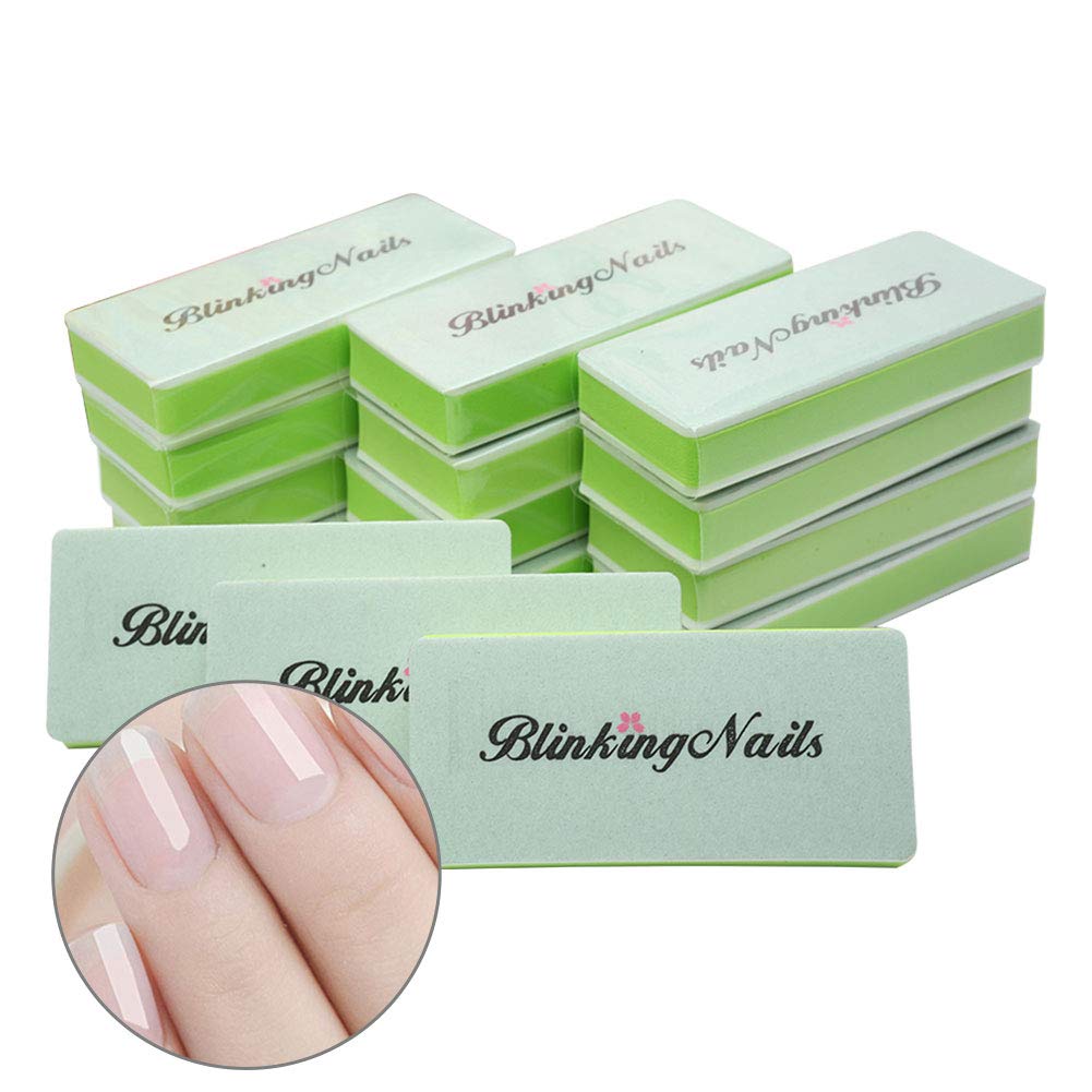 BlinkingNails Nail Buffer File with Double Sides Professional Nail Polishing Block 1000/4000 Grit Shiner Manicure Nail Art Tools for Natural Nails Beauty & Personal Care BlinkingNails