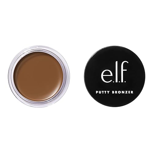 e.l.f. Putty Bronzer, Creamy & Highly Pigmented Formula, Creates a Long-Lasting Bronzed Belle Glow, Infused with Argan Oil & Vitamin E, 0.35 Oz Beauty & Personal Care e.l.f.