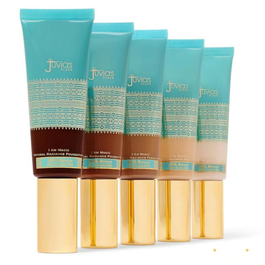 Juvia's Place I Am Magic Natural Radiance Foundation - 505Caracas - Full Coverage Liquid Foundation Makeup for Dry, Mature, Aging, and Combination Beauty & Personal Care Juvia's Place