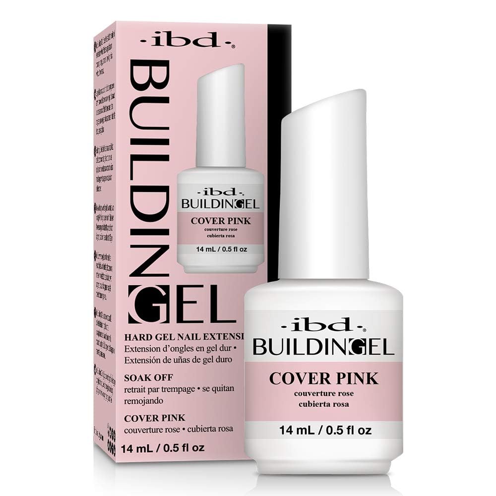 IBD Building Gel, Hard Gel Nail Extension, Cover Pink, 0.5 oz Beauty & Personal Care IBD