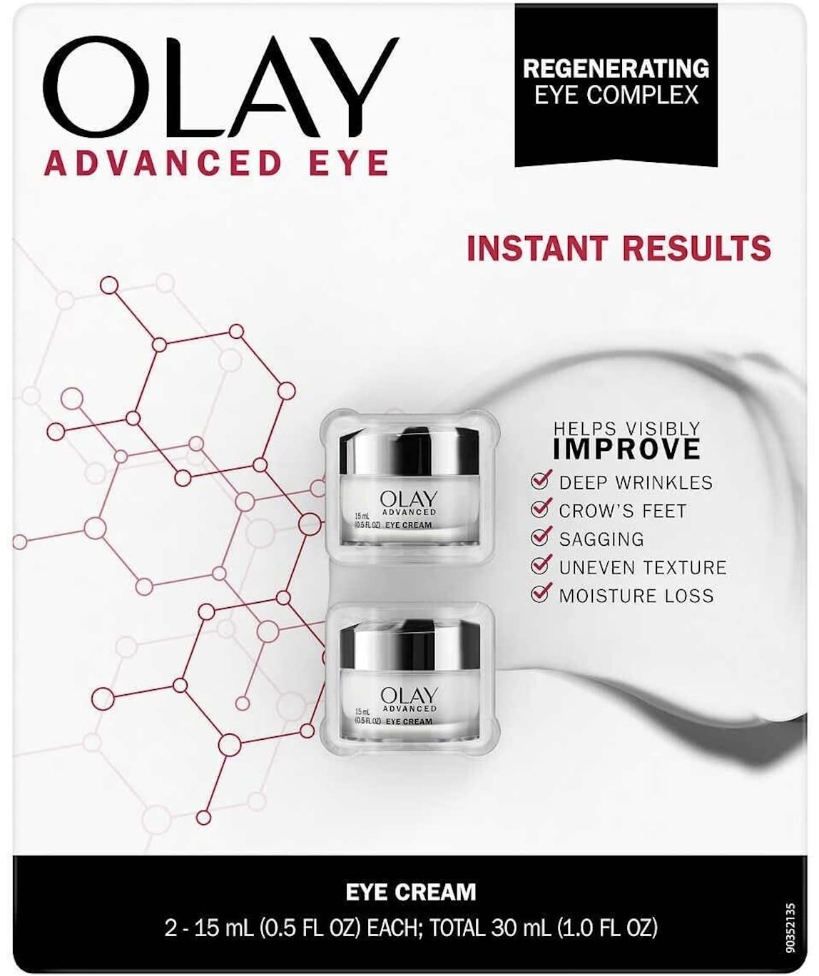 Olay Advanced Eye Cream, 0.5 oz (Pack of 2) (1.0oz) Beauty & Personal Care Olay