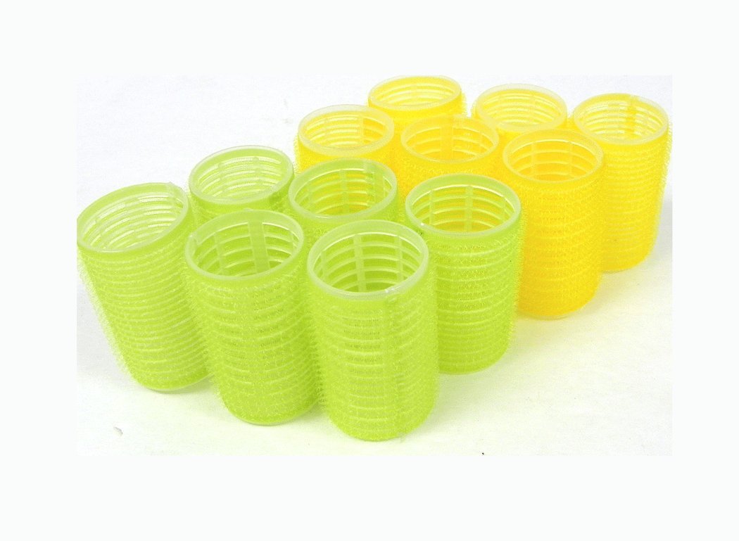 Large Self-Grip Hair Roller Assorted Colors (Pink, Yellow, Blue, Green) (Large) Beauty & Personal Care THE UM24