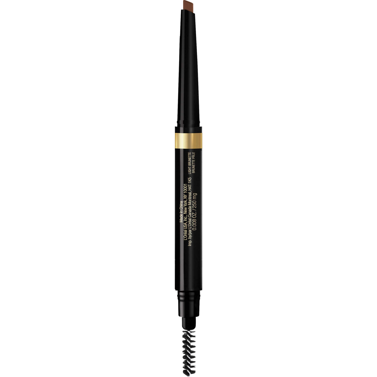 L'Oreal Paris Brow Stylist Shape & Fill Mechanical Eye Brow Makeup Pencil, Light Brunette, 0.008 oz.