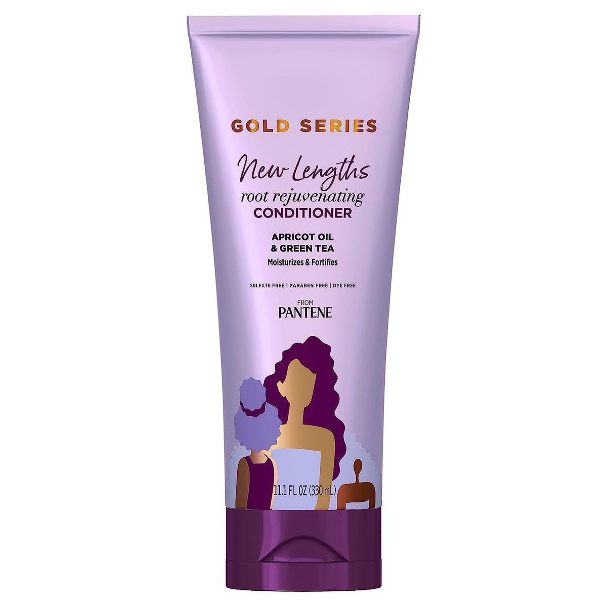 Pantene Gold Series Root Rejuvenating Conditioner with Apricot Oil & Green Tea, Moisturizes & Fortifies, for Natural, Textured, Curly, Coily Hair Beauty & Personal Care Pantene