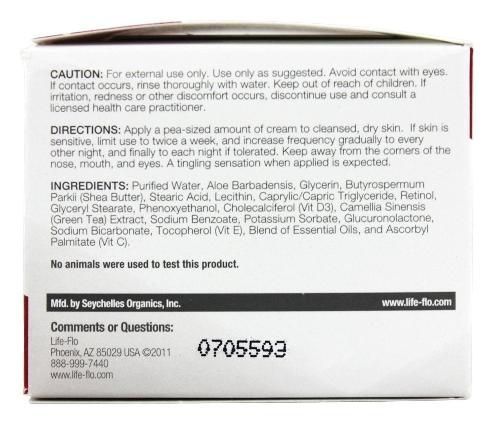LIFE-FLO Health Care Retinol A 1% Cream 1.7OZ 1.7 OZ Beauty & Personal Care LIFE-FLO