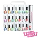 JIASHENG Nail Polish Organizer Case for 48 Bottles, Gel Nail Polish Storage Holder Double Side Adjustable Space Divider for Acrylic Nail Gel Dip Beauty & Personal Care JIASHENG