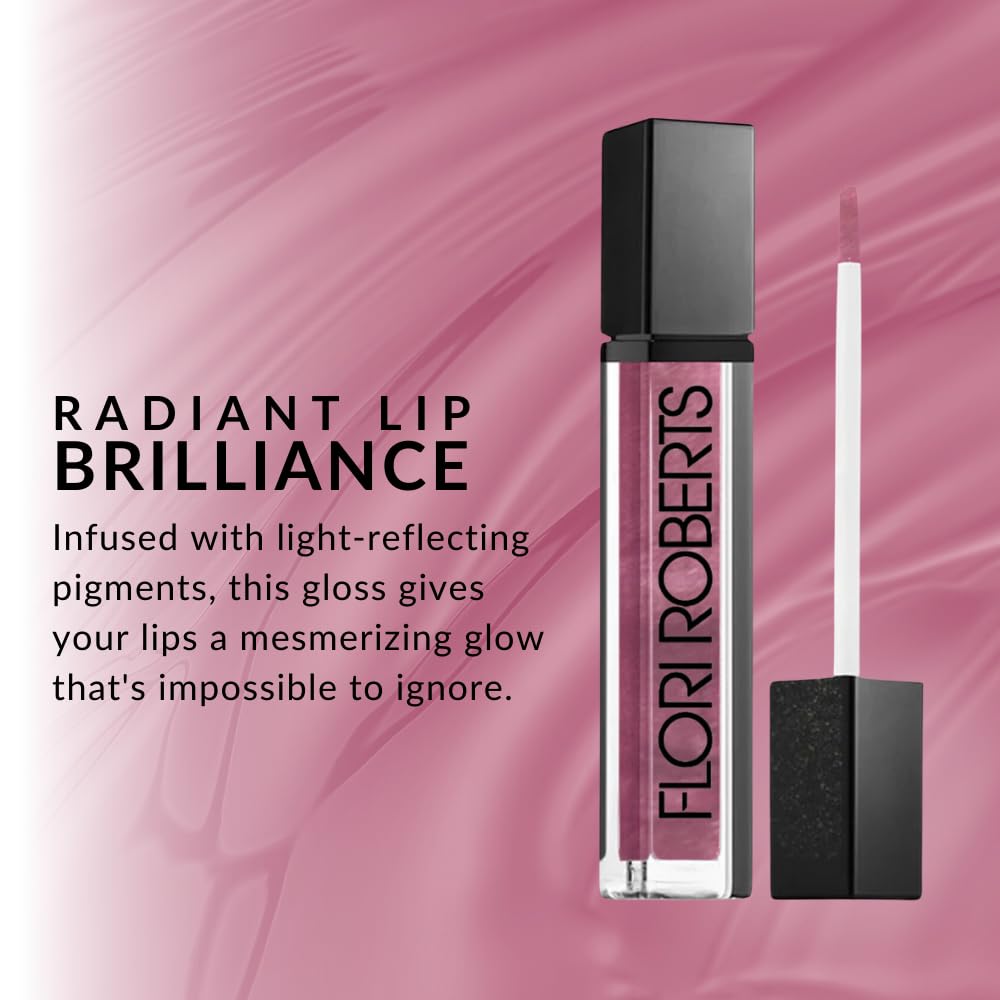Flori Roberts Mineral Base Lip Shine, Vibrant Lip Gloss Makeup for Women of Color or Deeper Skin Tones, Non-Sticky, Long Wear High Shine Finish Beauty & Personal Care Flori Roberts