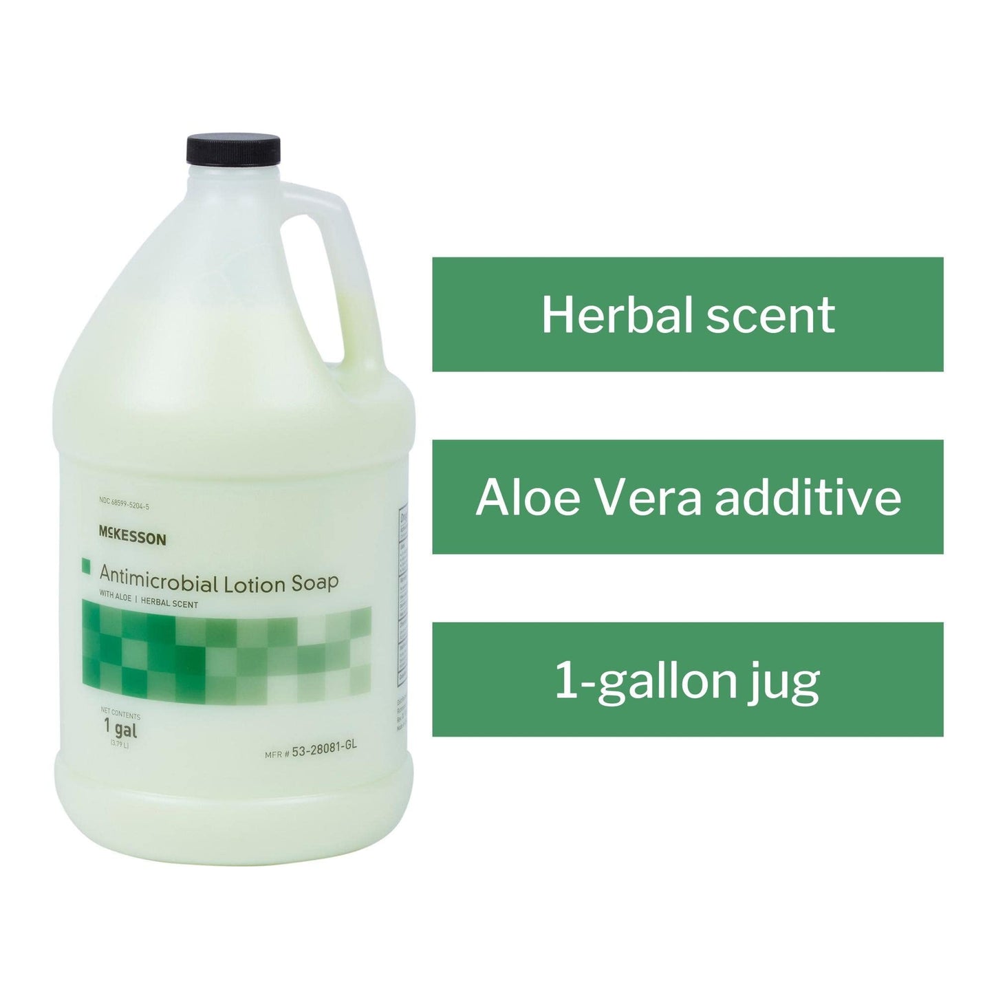 McKesson Antimicrobial Lotion Hand Soap with Aloe, 1 Gallon Refill Bottle [Pack of 4] - Bulk, Herbal Scent, Keeps Hands Clean and Moisturized Beauty & Personal Care Ensur