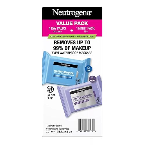 Neutrogena Makeup Remover & Night Calming Cleansing Towelettes (125 Count) Beauty & Personal Care Neutrogena