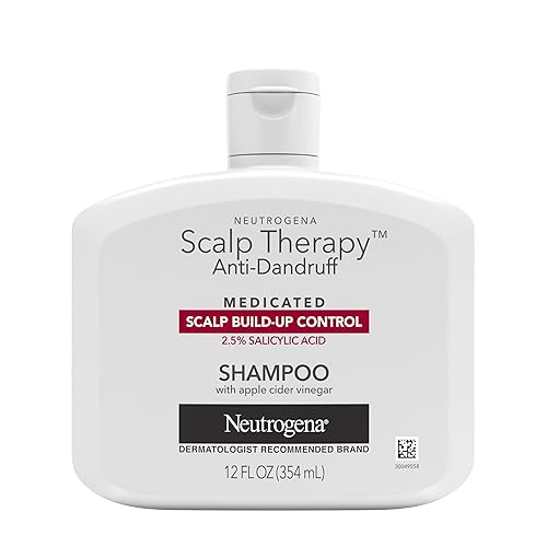Neutrogena Scalp Therapy Anti-Dandruff Shampoo for Scalp Build-up Control, 2.5% salicylic acid, with Apple Cider Vinegar Fragrance, 12 fl oz Beauty & Personal Care Neutrogena