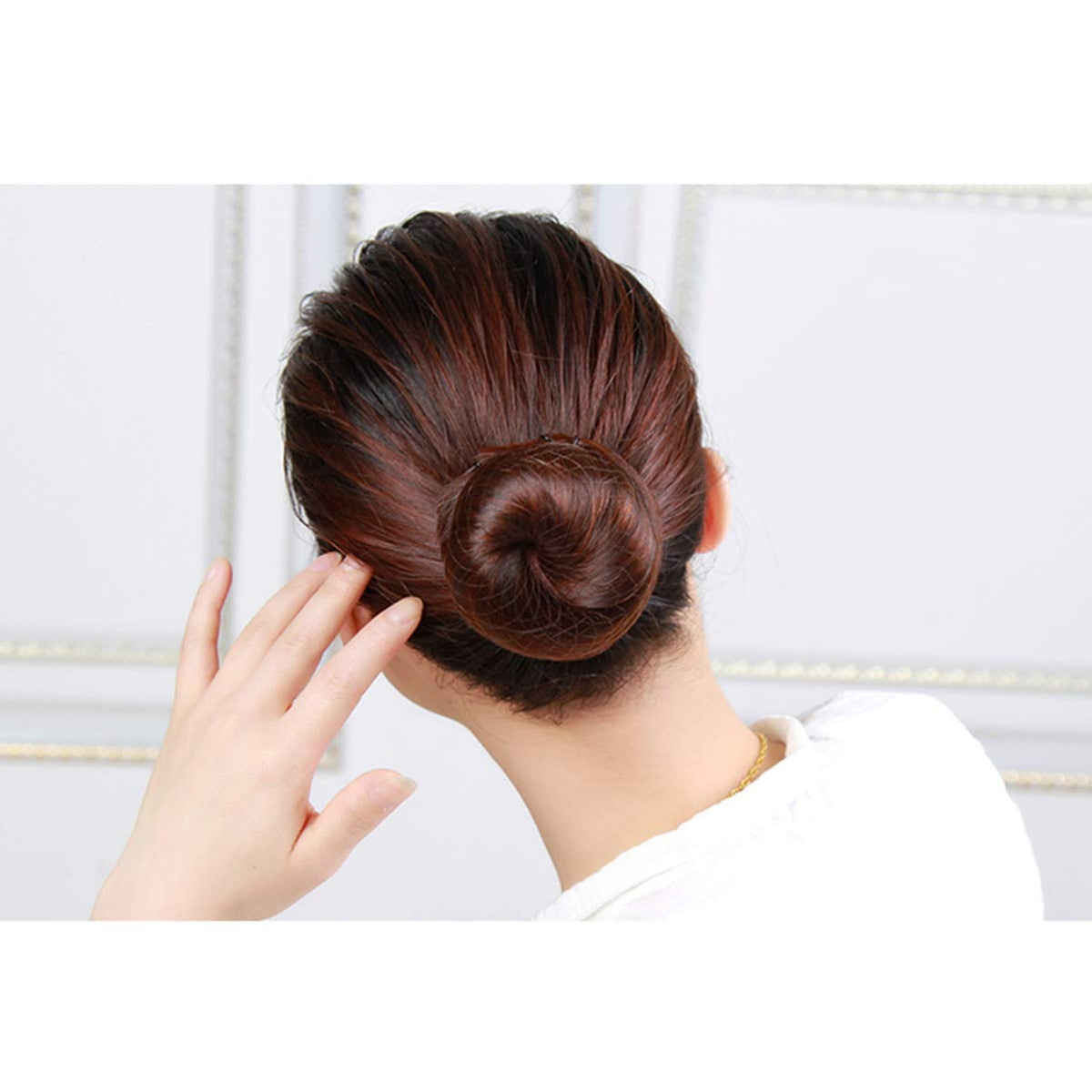 Tinksky 100pcs Hair Nets Invisible Elastic Edge Mesh Dress-up Accessories (Black)
