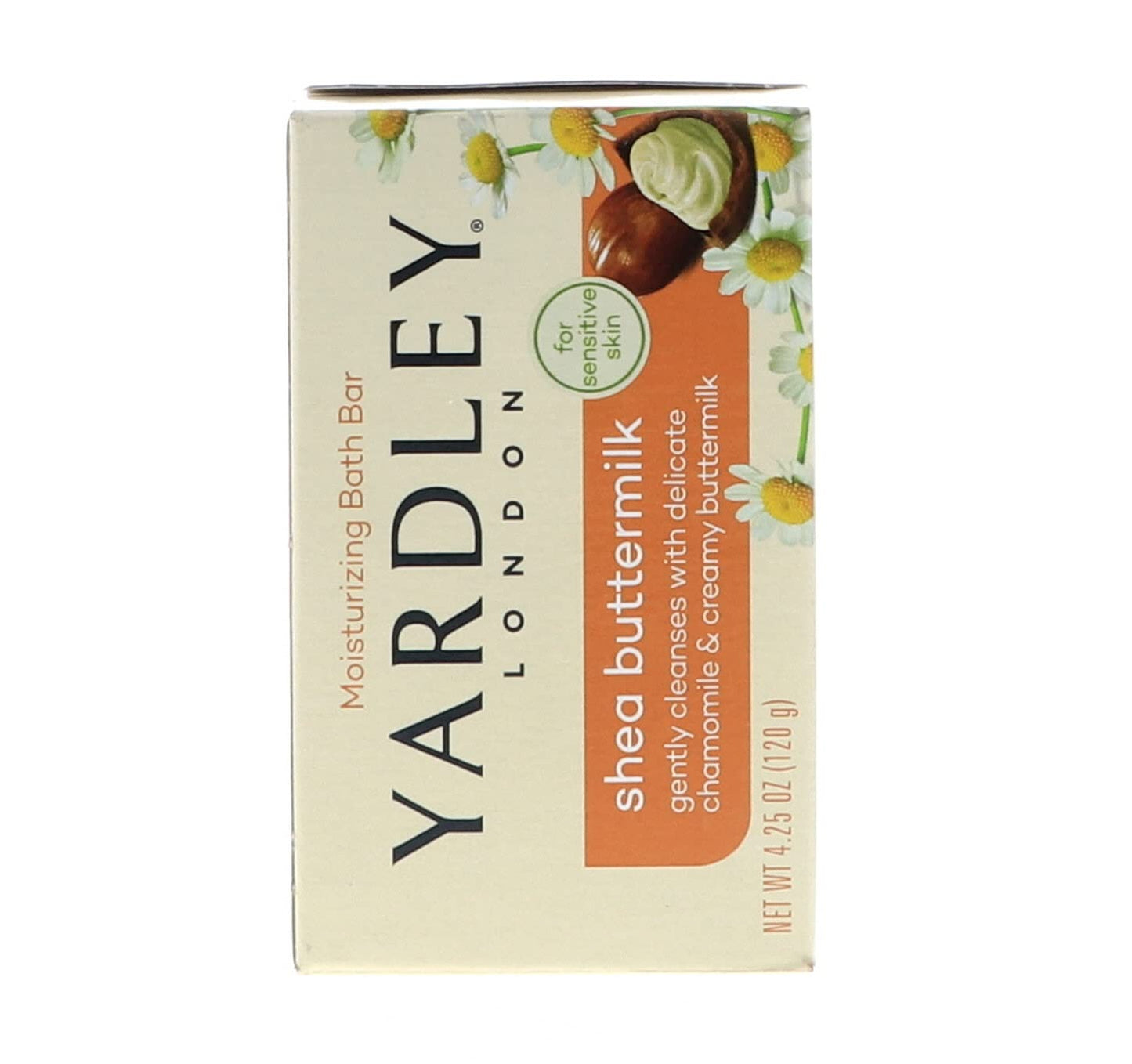 Yardley London Sensitive Skin Shea Buttermilk Bar Soap, 4.0 oz (Pack of 6) Beauty & Personal Care Yardley