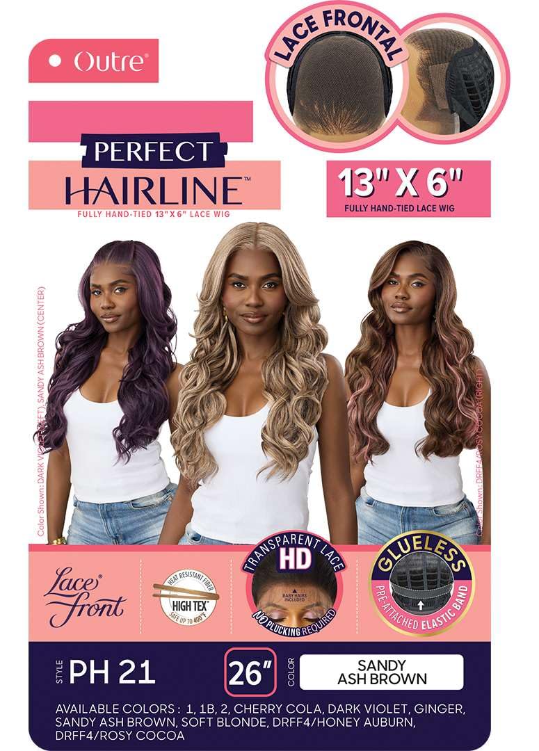 Outre Lace Front Wig - Perfect Hair Line 13X6 - PH 21 (DARK BROWN 2)