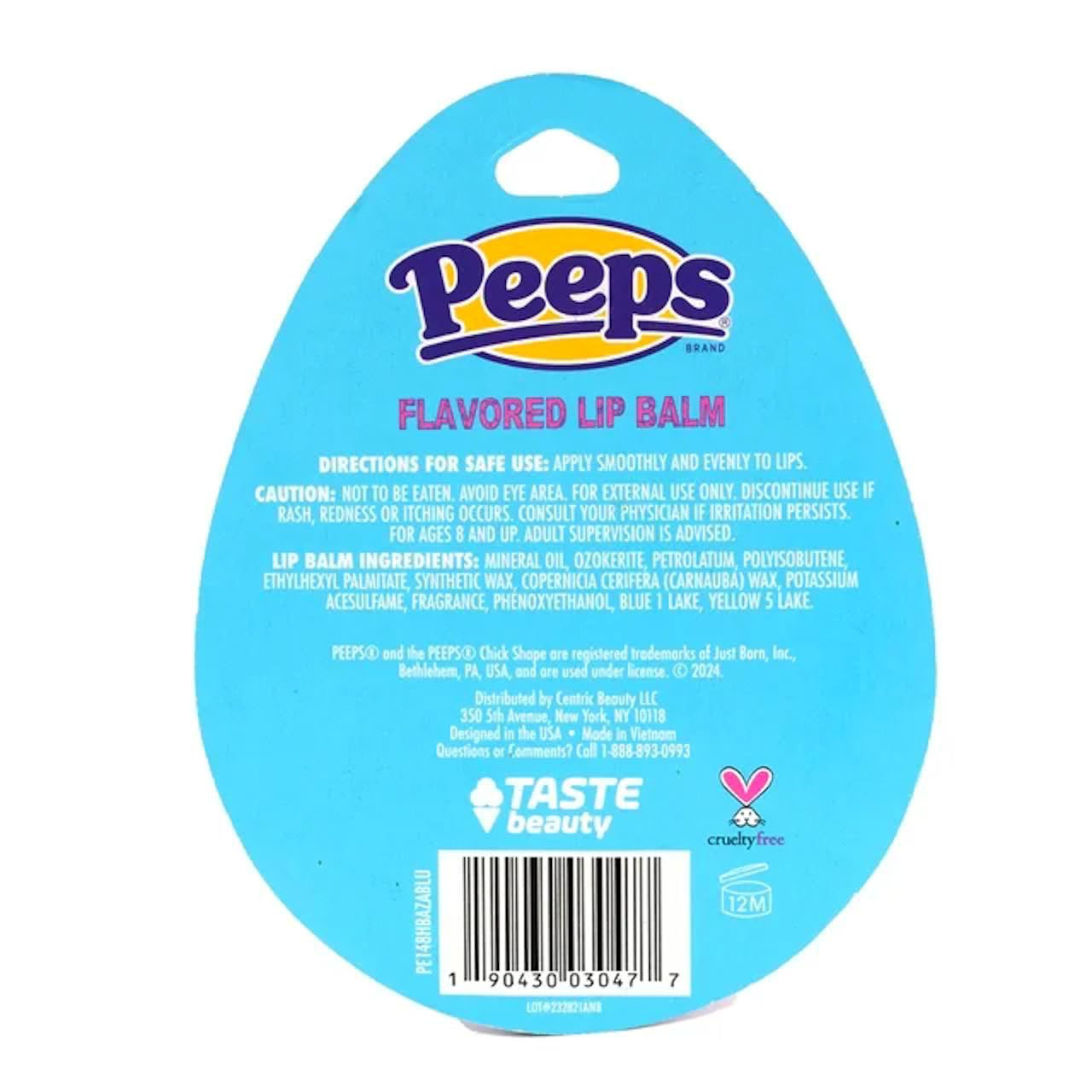 Peeps (1) Easter Candy Flavored Lip Balm - Cotton Candy Marshmallow Creme - Net Wt. 0.12 oz / 3.4 g Beauty and Personal Care Taste Beauty