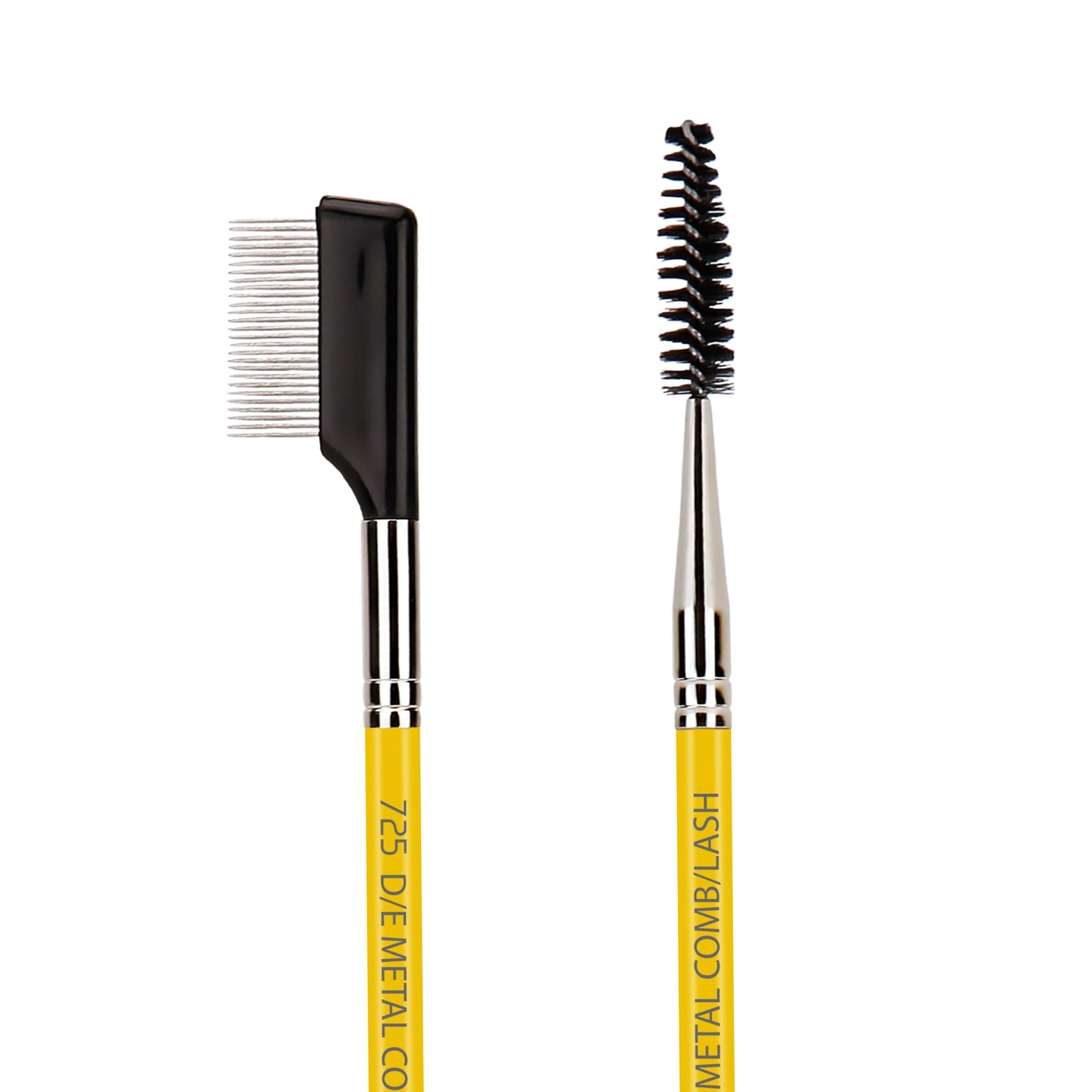 Bdellium Tools Professional Makeup Brush - Studio Series 725 Double End Metal Comb/Lash - With Soft Synthetic Fibers, For Prep Eyelashes (Yellow, 1pc) Beauty & Personal Care BDELLIUM TOOLS