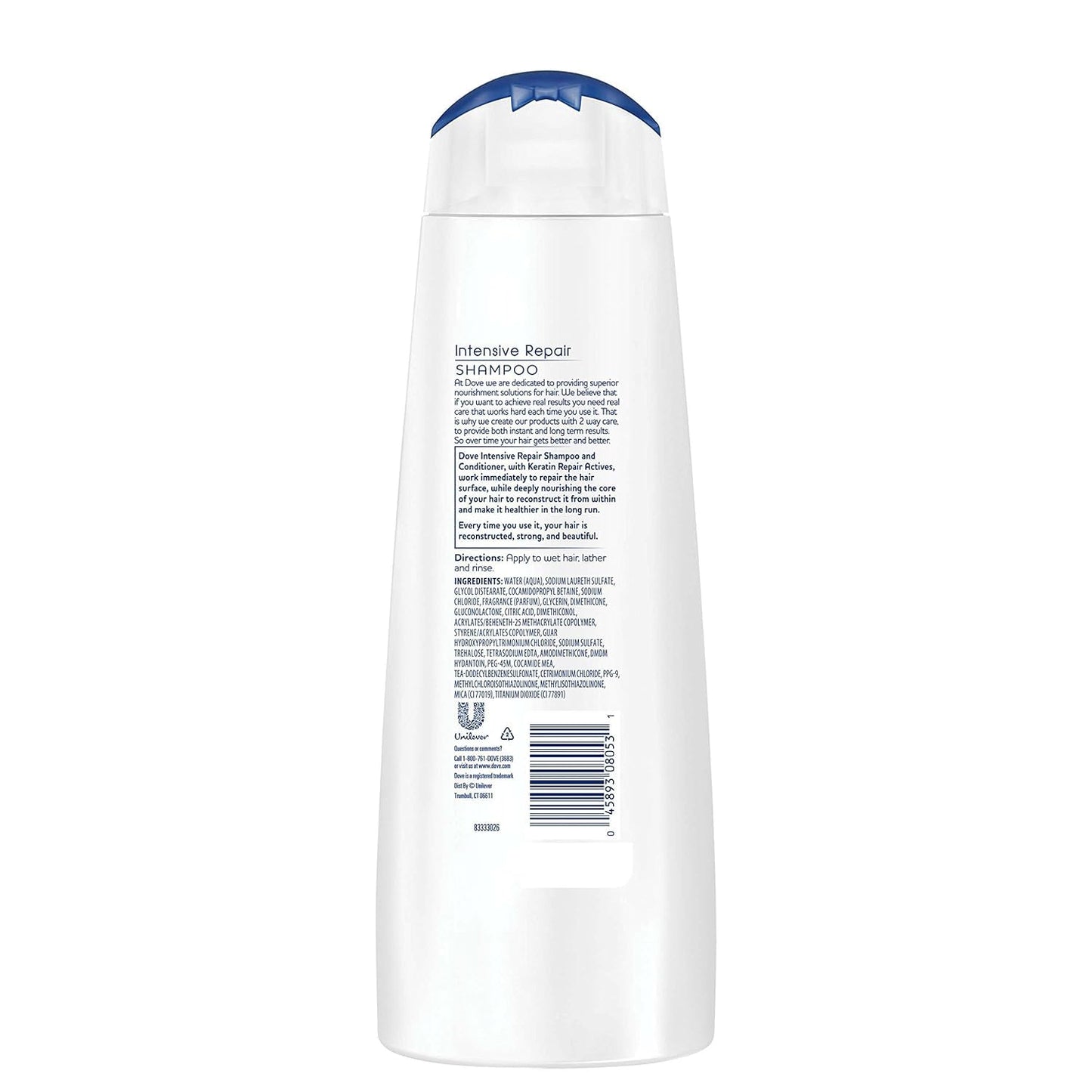 Dove Shampoo 12 Ounce Intensive Repair Damage Solutions (354ml) (2 Pack) Beauty & Personal Care Dove