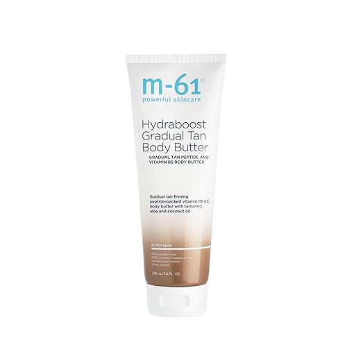 m-61 Hydraboost Gradual Tan Body Butter | Unscented, Hydrating, Firming Body Lotion For A Streak-Free, Self-Tan Glow. Formulated With Vitamin E, Aloe Beauty & Personal Care m-61