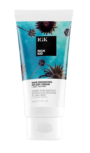 IGK RICH KID Coconut Oil Air-Dry Styler Travel | Hold + Texture + Shine | Vegan + Cruelty Free | 1.7 Oz Beauty & Personal Care IGK