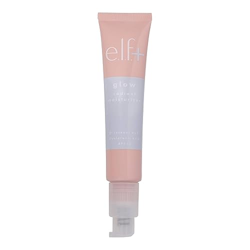 e.l.f. Glow Radiant Moisturizer SPF 15, Hydrating Moisturizer With SPF, Instant Glow, Infused With Hyaluronic Acid, Vegan , 1.2 Fl Oz Beauty & Personal Care e.l.f.