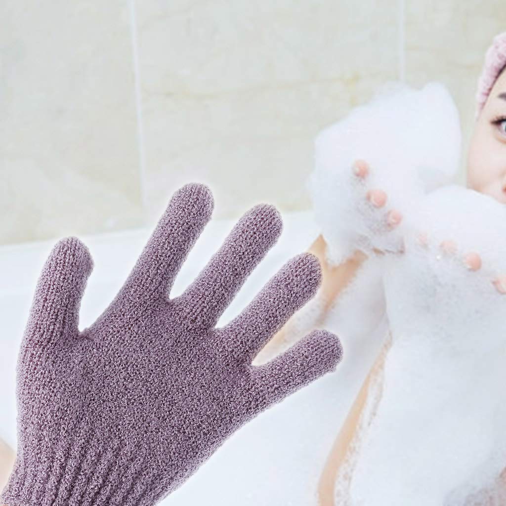 COPLKY 2Pcs Shower Bath Gloves Loofah Body Scrubber Wash Skin Massage Beauty and Personal Care COPLKY