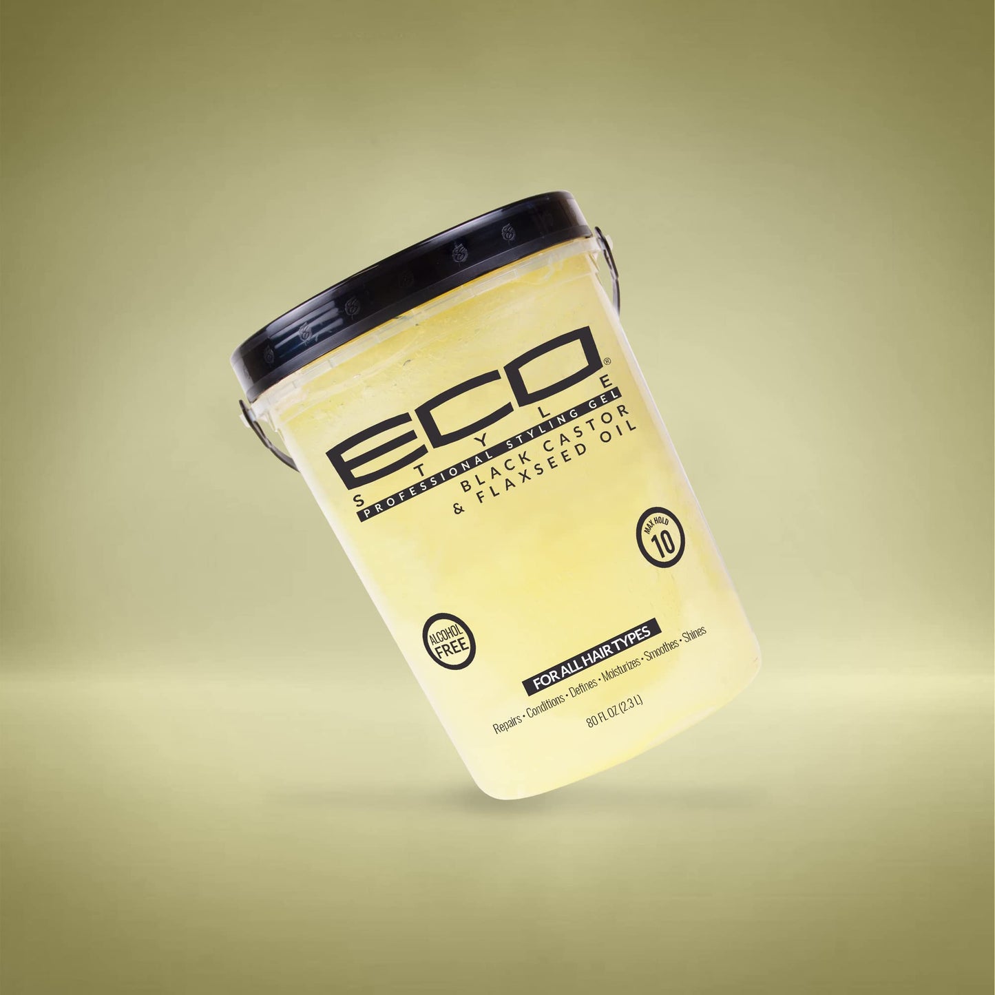 Eco Style Black Castor and Flaxseed Oil Styling Gel - Helps Nourish and Repair Damaged Hair - Promotes Healthy Scalp - Provides Superior Beauty & Personal Care Eco Style