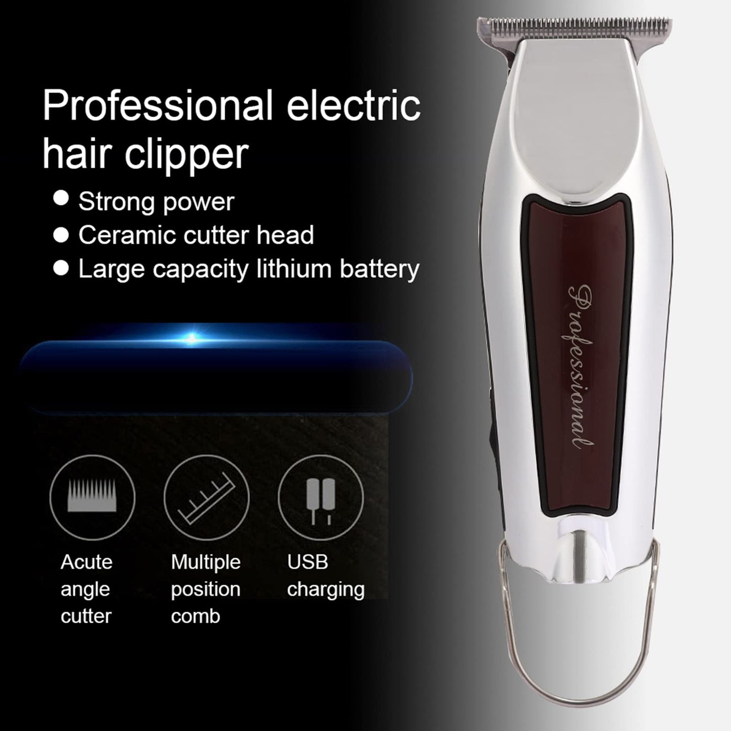 CCYLEZ Electric Hair Clippers,Electric Hair Trimmer,USB Rechargeable Hair Modeling Carving Shaver,Hair Clipper Trimmers Hair Cutting Trimmer Beauty and Personal Care CCYLEZ