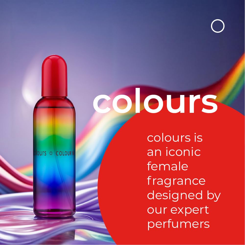 COLOUR ME Milton-Lloyd Colours - Eau de Parfum for Women - Rose, Vanilla Perfume for Women - Floral, Chypre Fragrances - Long Lasting Perfume - 3.4 oz Beauty & Personal Care COLOUR ME