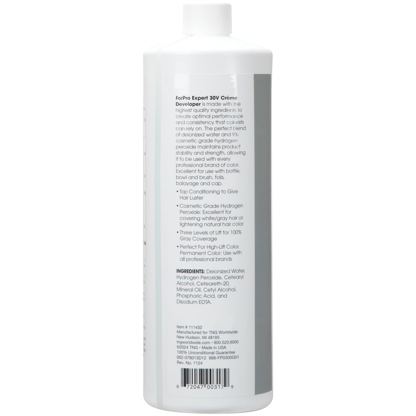 ForPro Expert 30 Volume Crème Developer, 32 Fl Oz - for Hair Lightening, Gray Coverage & Color Deposit with Extra Lift Beauty & Personal Care ForPro Professional Collection