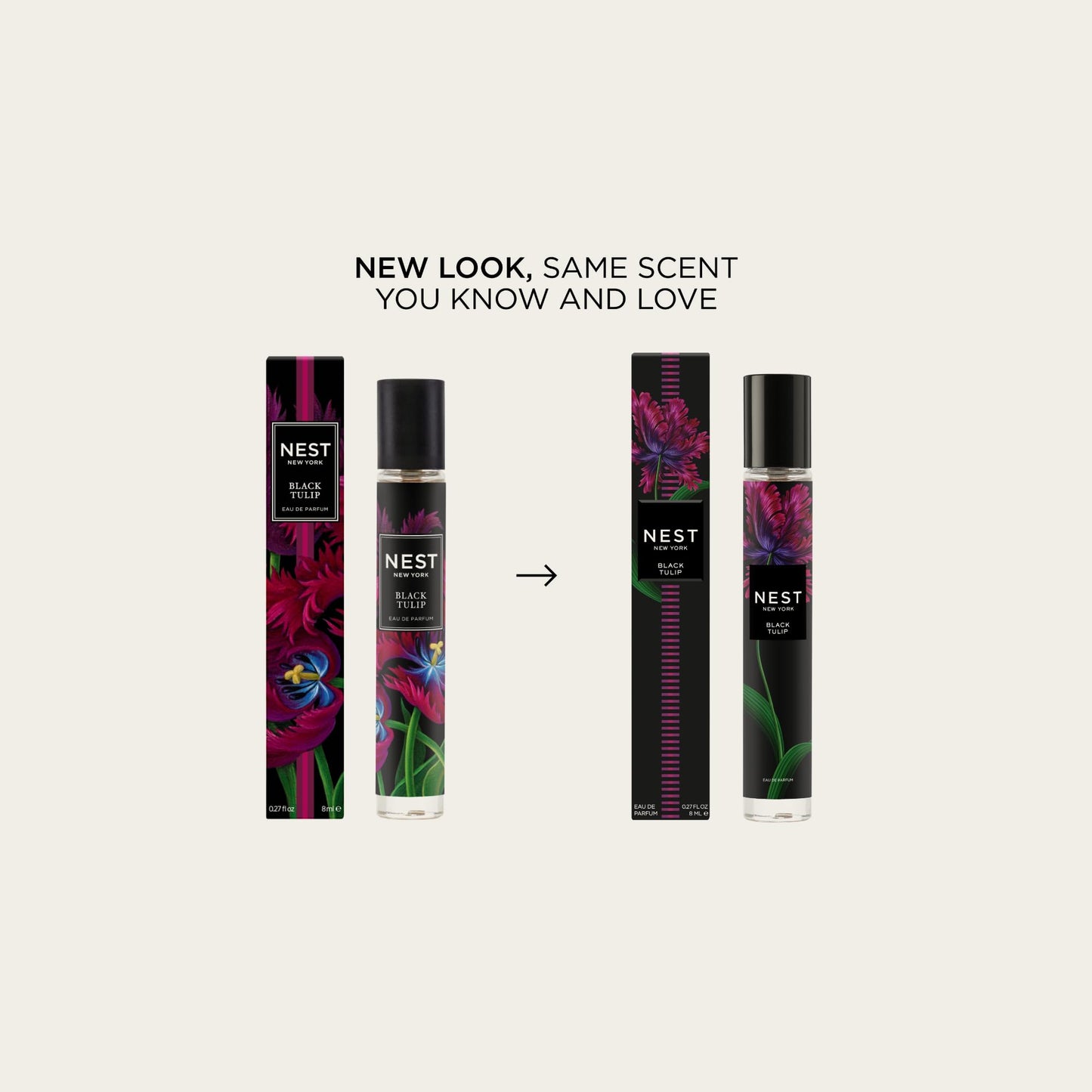 NEST New York Black Tulip Eau de Parfum (Travel Spray) - 8 mL - Vegan & Cruelty Free Beauty & Personal Care NEST New York