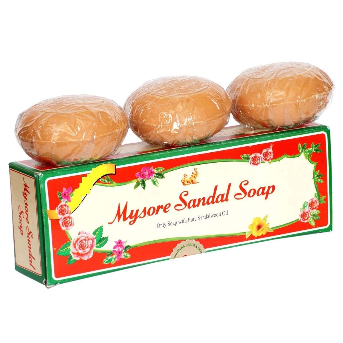 Mysore Sandal Soap, 150g (Pack of 3) Beauty & Personal Care Mysore Sandal