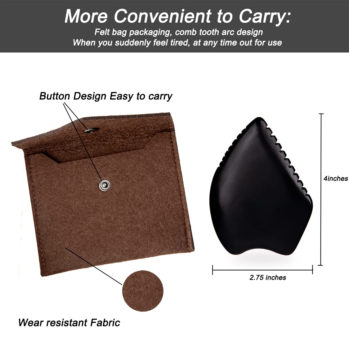 Yuanchupin Gua Sha Facial Massage Tool – BianStone Face & Body Tool for Lymphatic Drainage, Sculpting & Relaxation with Upgraded Tooth Edge Beauty & Personal Care Yuanchupin