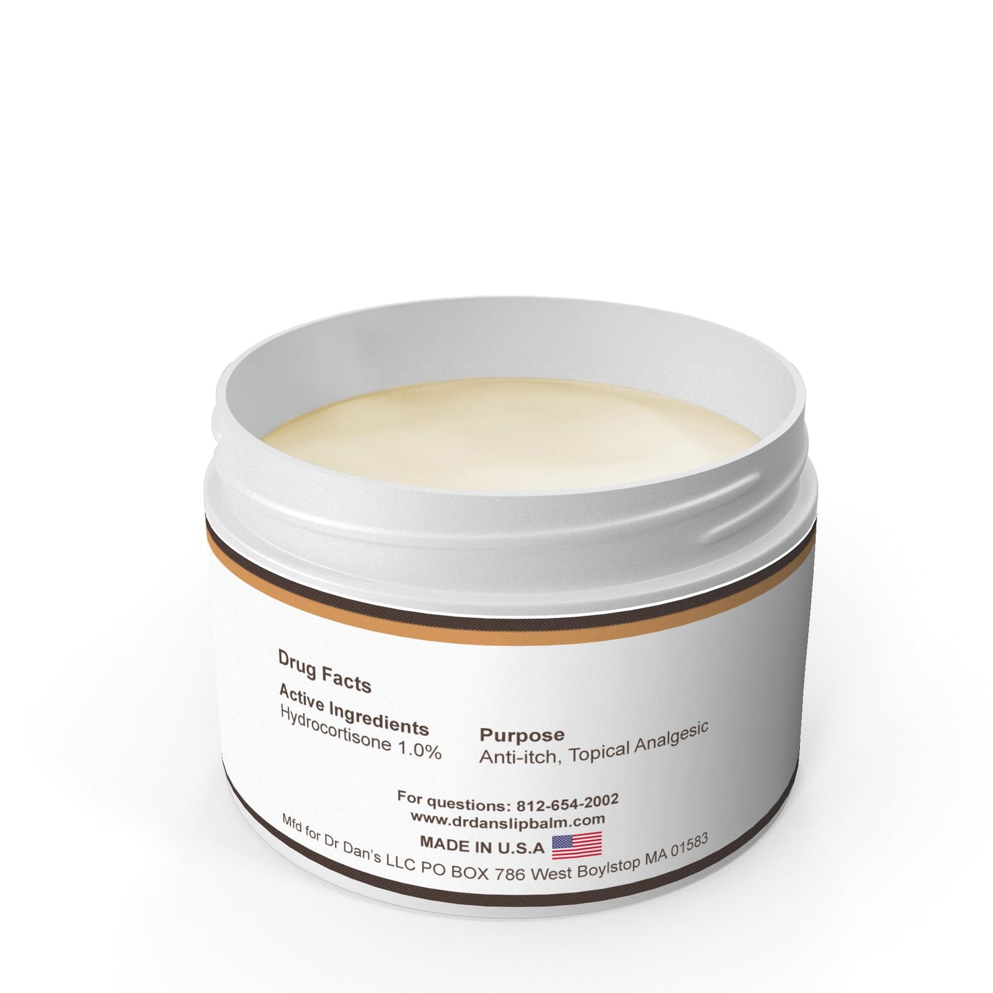 Dr. Dan's Cortibalm Jar - 1 Pack - for Dry Cracked Lips - Healing Lip Balm Jar for Severely Chapped Lips - Designed for Men, Women and Children - Beauty and Personal Care Dr. Dan's