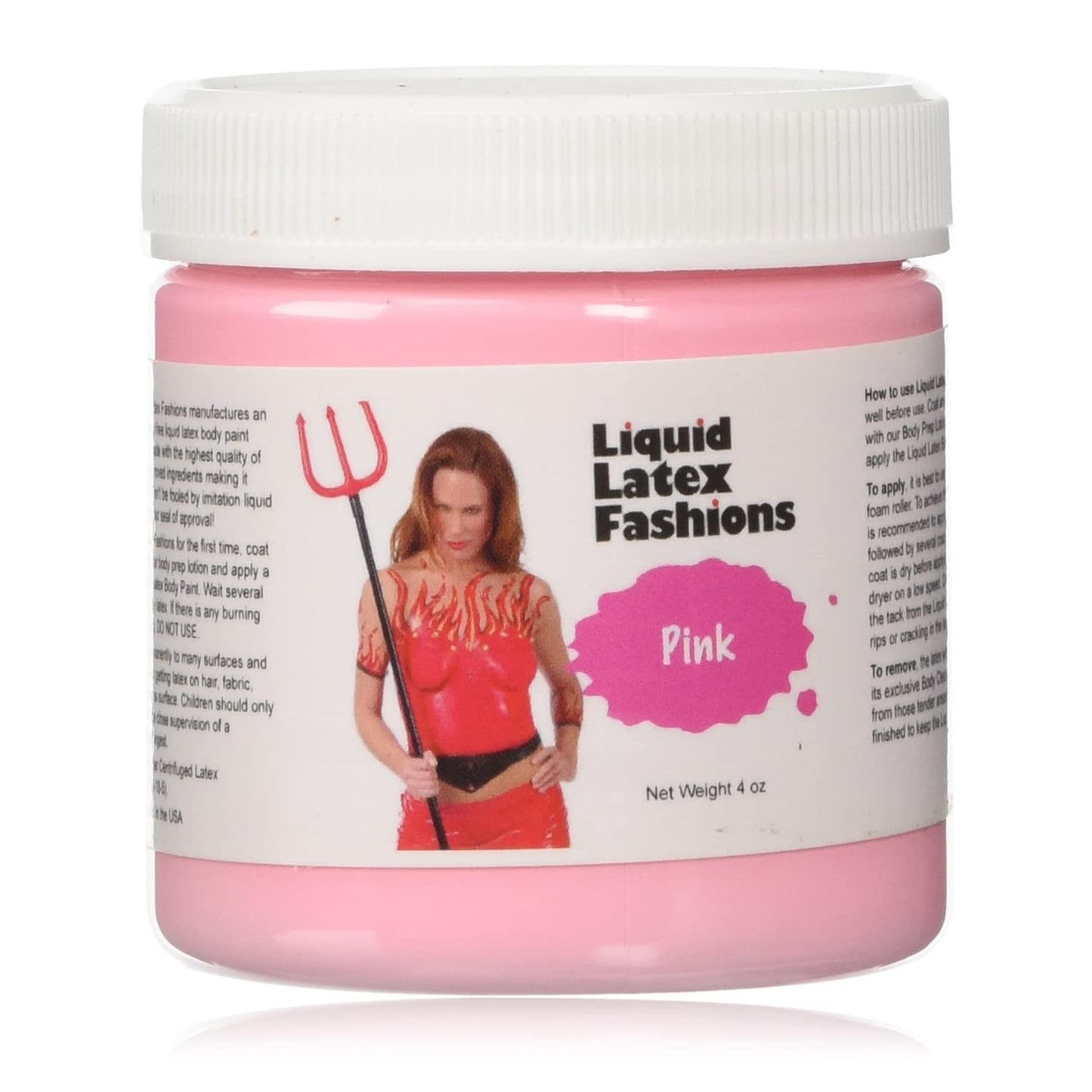 Pink 4 Oz - Liquid Latex Body Paint, Ammonia Free No Odor, Easy On and Off, Cosplay Makeup, Creates Professional Monster, Zombie Arts Beauty & Personal Care Liquid Latex Fashions